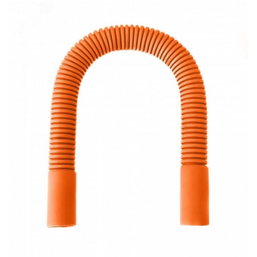 Поворот гибкий гофрированный универсальный оранжевый d32 мм (15шт/75шт уп/кор)