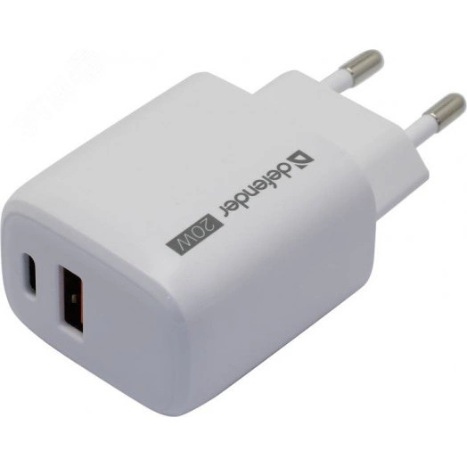 Зарядное устройство сетевое UPA-103 USB-C/PD20W+USB-A/QC3.0