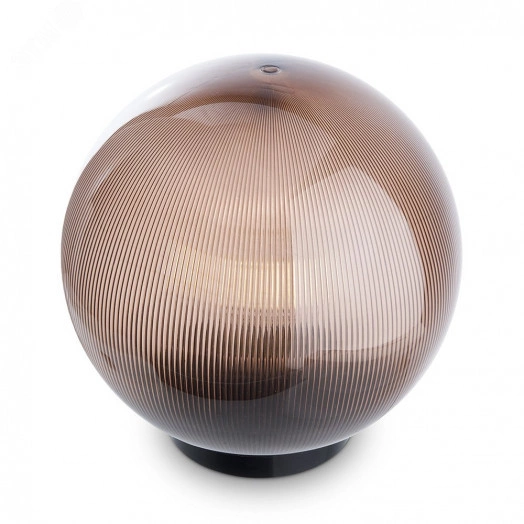 Светильник НТУ-02-60-255 Шар d=250мм призма дымчатый Е27 на трубу IP44