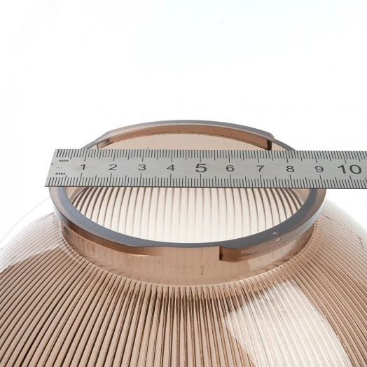 Светильник НТУ-02-60-255 Шар d=250мм призма дымчатый Е27 на трубу IP44