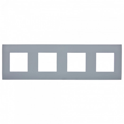 SKANDY Рамка 4-местная SK-F04Gr серый IEK