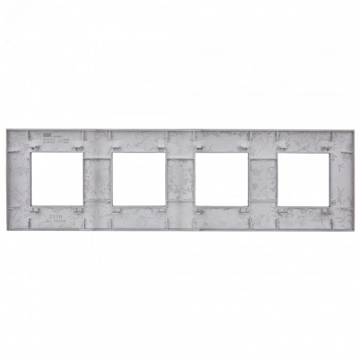 SKANDY Рамка 4-местная SK-F04Gr серый IEK