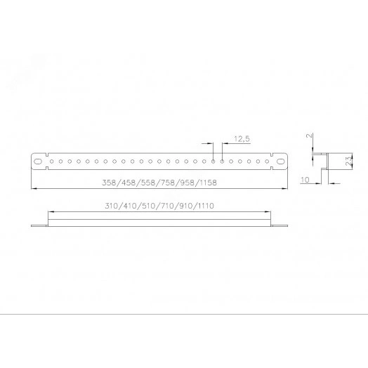 Перемычка монтажная для шкафов EMS ширина/глубина 1000 мм