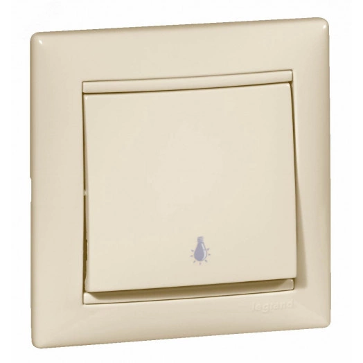 VALENA Кнопка с символом Лампа слоновая кость