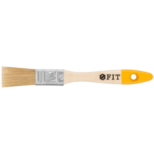 Кисть флейцевая ''Стандарт-Плюс'', натур.светлая щетина, деревянная ручка 3/4'' (19 мм)