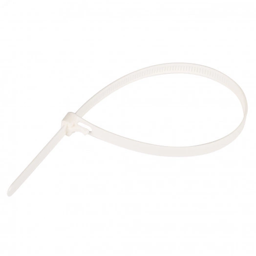 Стяжка многоразовая нейлоновая PRM 7,5х200мм белая (50 шт.)
