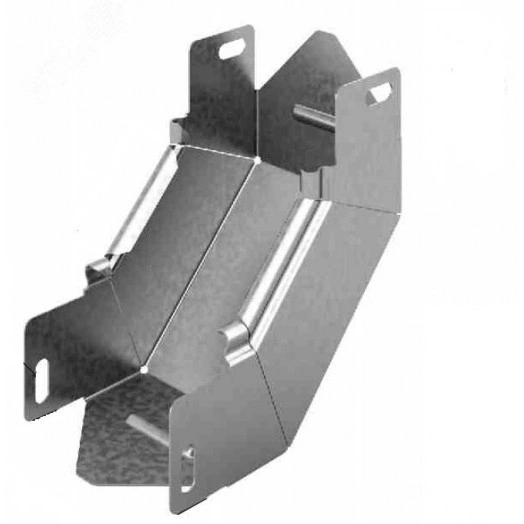 Угловой соединитель внутренний к лотку УЛ 150х100, толщ. 1,0 мм, Сендзимир цинк