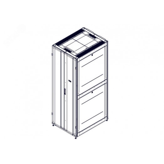Шкаф Uniprom. 48U-800/1070. боковые панели 4шт. черный