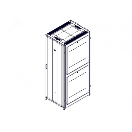 Шкаф Uniprom. 48U-800/1070. боковые панели 4шт. черный