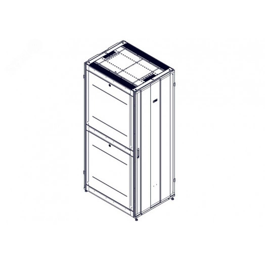 Шкаф Uniprom. 48U-800/1070. боковые панели 4шт. черный