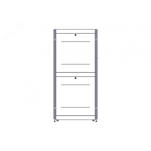 Шкаф Uniprom. 48U-800/1070. боковые панели 4шт. черный