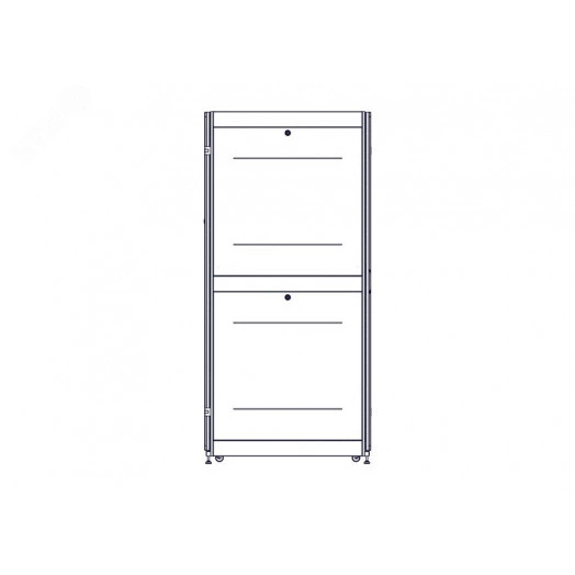 Шкаф Uniprom. 48U-800/1070. боковые панели 4шт. черный