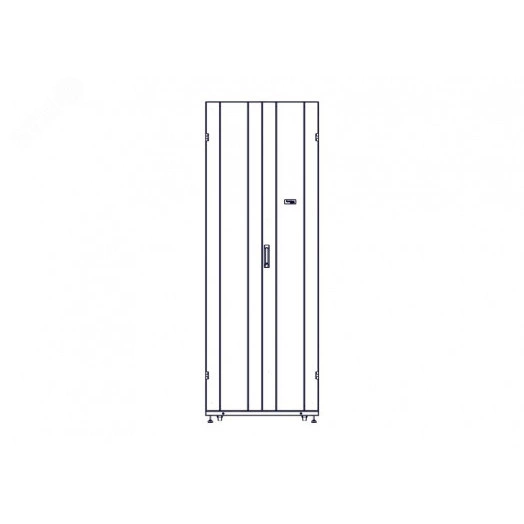 Шкаф Uniprom. 48U-800/1070. боковые панели 4шт. черный