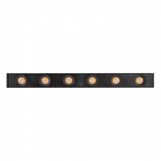 Светильник MAG-DOTS-25-L200-6W Warm3000 (BK, 30 deg, 24V) (, IP20 Металл, 3 года)