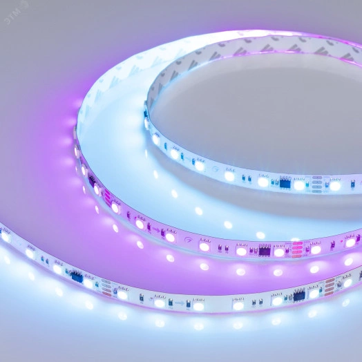 Лента DMX-B60-10mm 24V RGB-PX6-RAM (15 W/m, IP20, 5060, 5m) (, бегущий огонь)