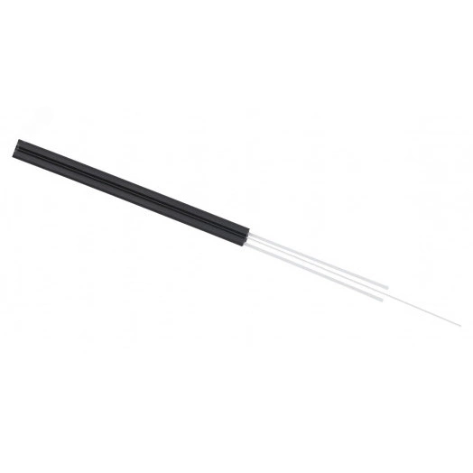 Кабель волоконно-оптический 9/125 одномодовый, 4 волокна, усилен двумя стеклопрутками, FTTH (fiber to the home), внутренний/внешний, (-40C ~ +60), LSZH, черный