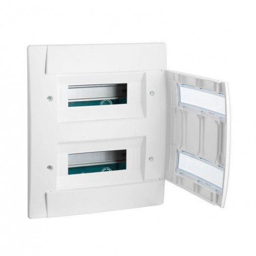 Бокс СП Practibox 2х12 мод. с шинами N и PE IP40 бел/бел. двер. Leg 601118