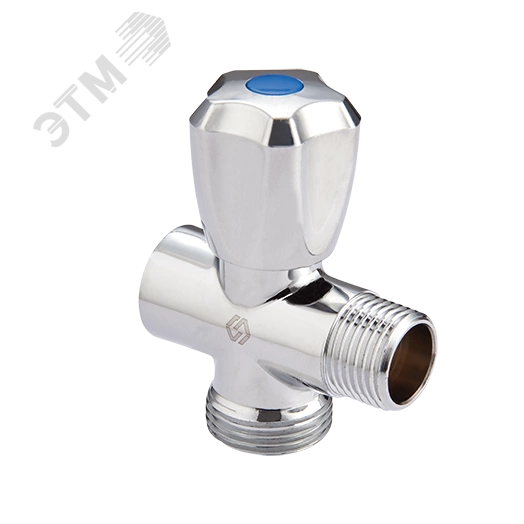 Вентиль-тройник для подключения сантехнических приборов 1/2'x3/4'x1/2' ВНН