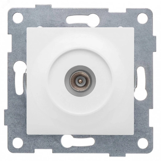 Ugra Розетка антенная, одинарная, скрытая установка.  жемчуг