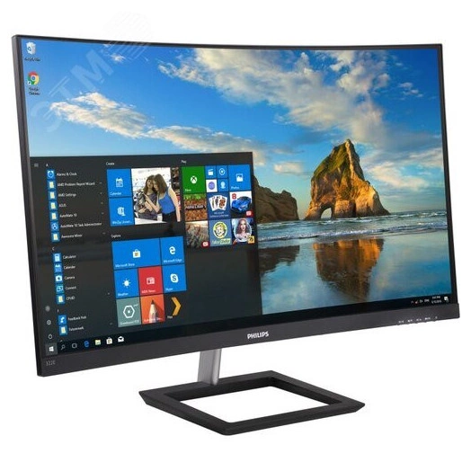 Монитор для компьютера 31.5'' VA, 1920х1080, 4 мс, 3000:1, 250 КМ/м2, HDMI, VGA, DP, изогнутый