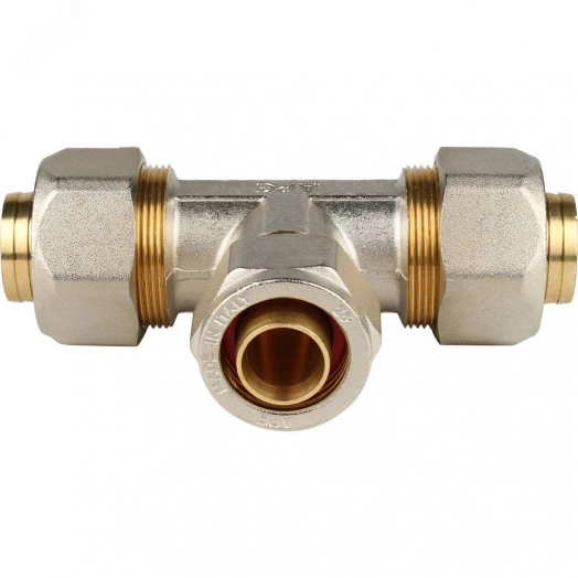 Тройник переходной 32x26x32 для металлопластиковых труб винтовой