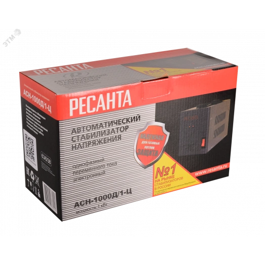 Стабилизатор напряжения Ресанта АСН-1000Д/1-Ц 63/6/38