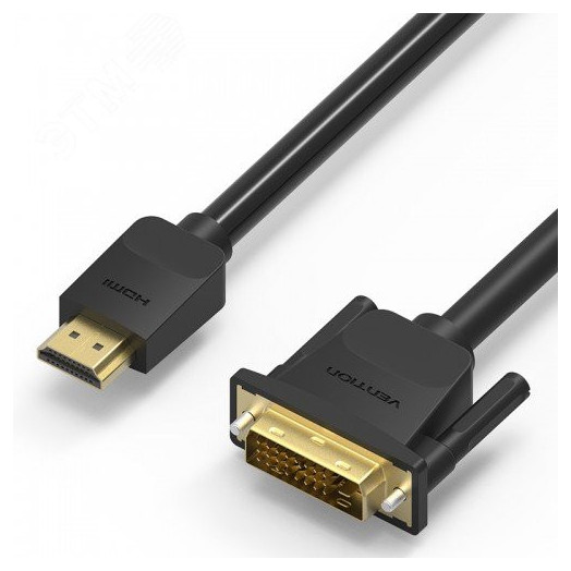 Кабель HDMI 19M на DVI-D Dual link 25M, 3 м.