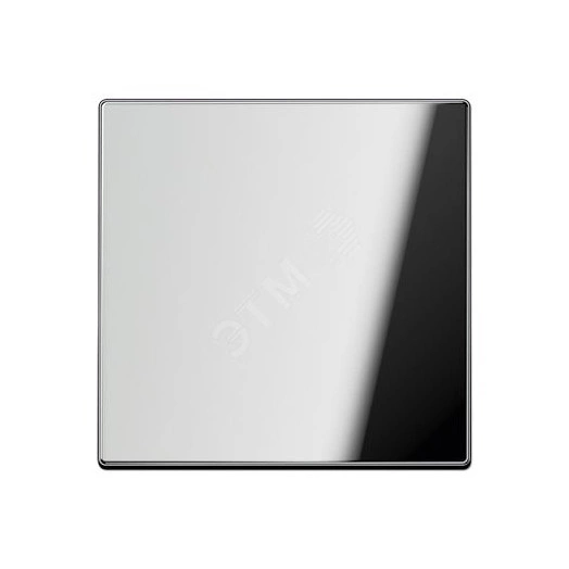 Клавиша 1-я для выключателей и кнопок  без подсветки. Серия LS990  Материал- металл  Цвет- полированный хром