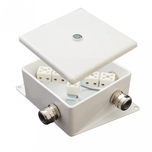 Коробка монтажная огнестойкая КМ-О (6к)-IP66-120х120 два ввода AC