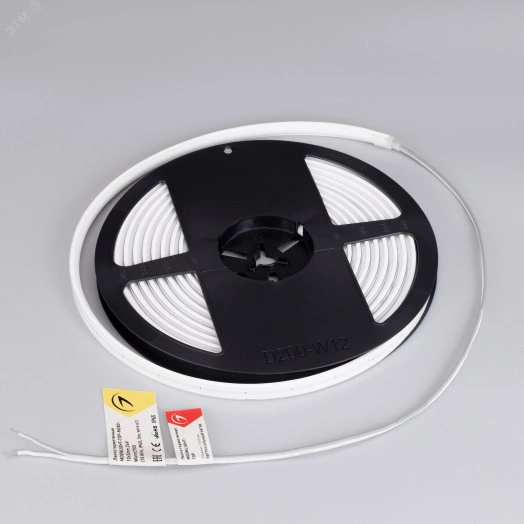 Лента герметичная MOONLIGHT-TOP-M280-10x5mm 24V Warm3000 (15 W/m, IP65, 5m, wire x1) (Arlight, Вывод кабеля прямой)