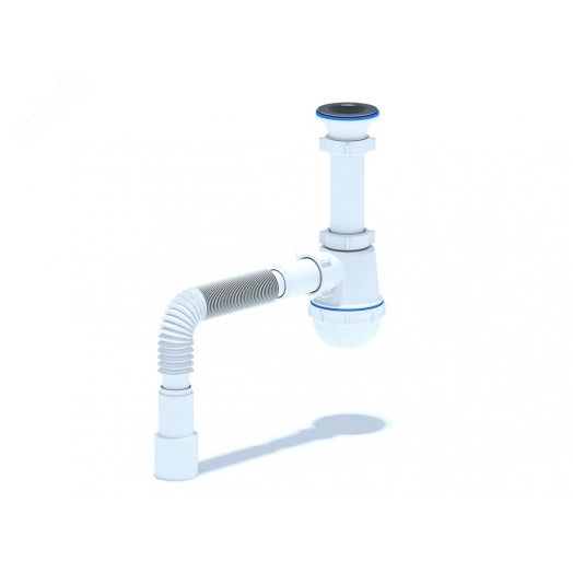Сифон для мойки АНИ Грот 1 1/2' x 40 с гибкой трубой 40х40/50