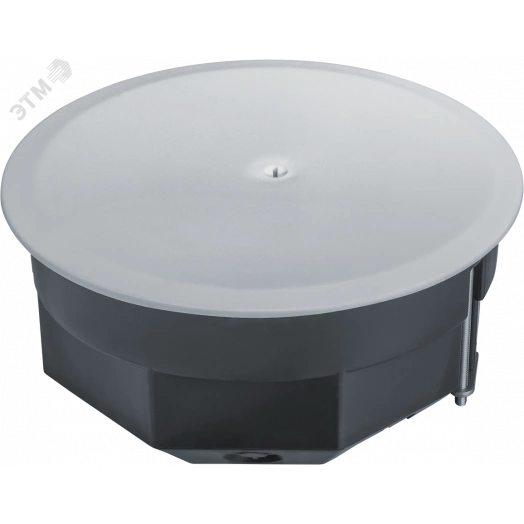 Коробка NSS-DB-HW-103-50-BL распаячная скрытого монтажа с мет. лапками и крышкой черная d103х50