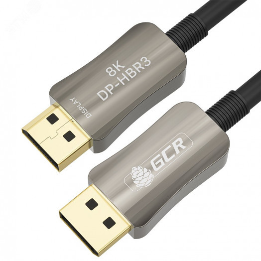 Оптический кабель DisplayPort 1.4, Ultra HD DP M на M, высокоскоростной, 3 м., черный