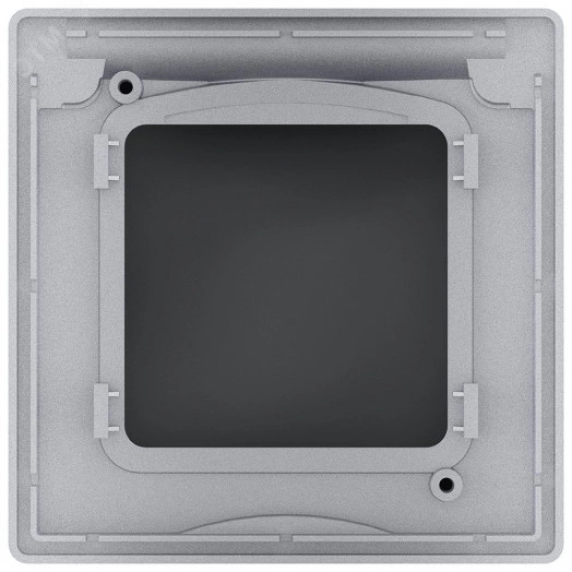 Рамка с защитной крышкой IP 44 INSPIRIA алюминий