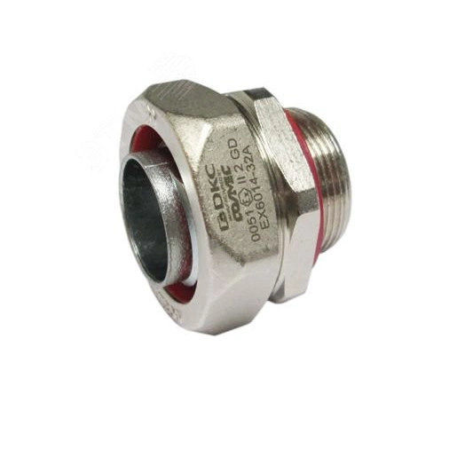 Взрывозащищенная Ex e муфта металлорукав-коробка. DN20 мм. M20х1,5.Нержавеющая сталь AISI 316L. IP66/67