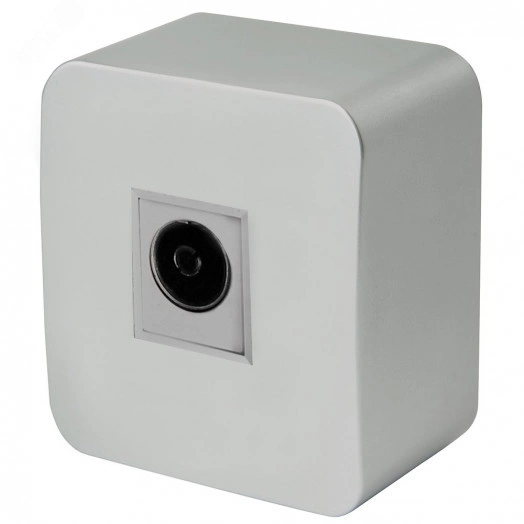 Розетка телевизионная 75 Ом 5-862МГц серия София серебро STEKKER