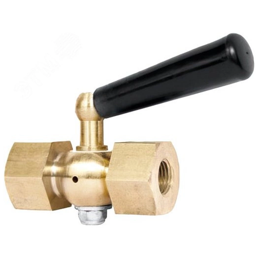 Кран трехходовой для манометра М20х1.5 х 1/2' ВВ с фторопластовой прокладкой и натяжной гайкой