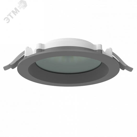 Светильник светодиодный DL-01 Pro 160 мм 25 Вт 4000 К CRI90 176x51 мм IP65/40 RAL7045 серый муар с защитным силикатным стеклом аварийный автономный постоянного действия