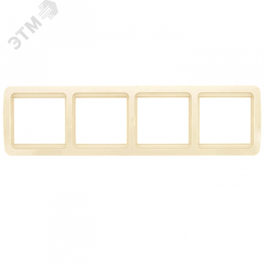 Лондон Рамка четырехместная горизонтальная бежевая