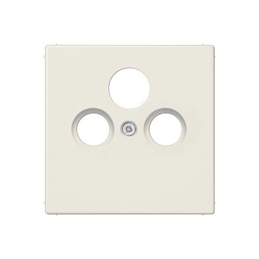 Накладка для телевизионной розетки (SAT-TV-FM)  Серия LS990  Материал- термопласт  Цвет- слоновая кость