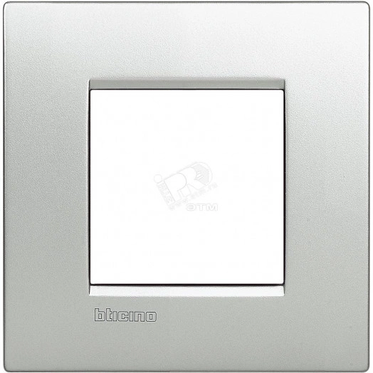 LL Лицевая панель 2 модуля Алюминий