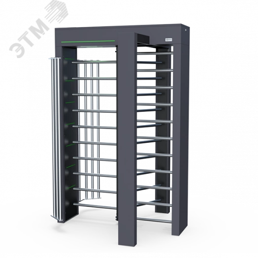 Турникет полноростовой электромеханический из окрашенной стали, ротор из нержавеющей стали Quick Line QL-10-G гибрид, светодиодная индикация прохода