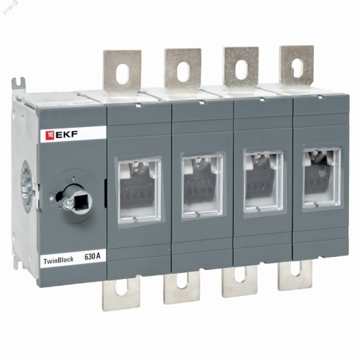 Рубильник 630A 4P без рукоятки управления TwinBlock EKF