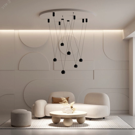 Подвес SPX-HANG-CANOPY-R70-L1500 (BK) (, Металл)