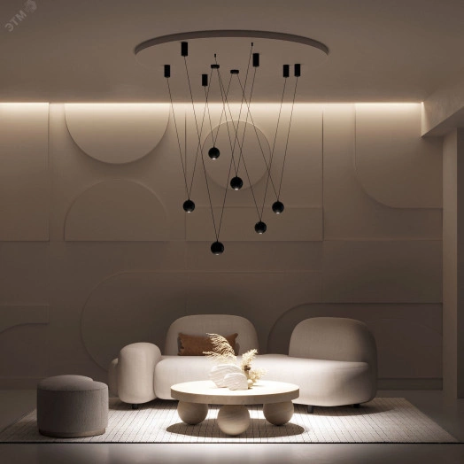 Подвес SPX-HANG-CANOPY-R70-L1500 (BK) (, Металл)