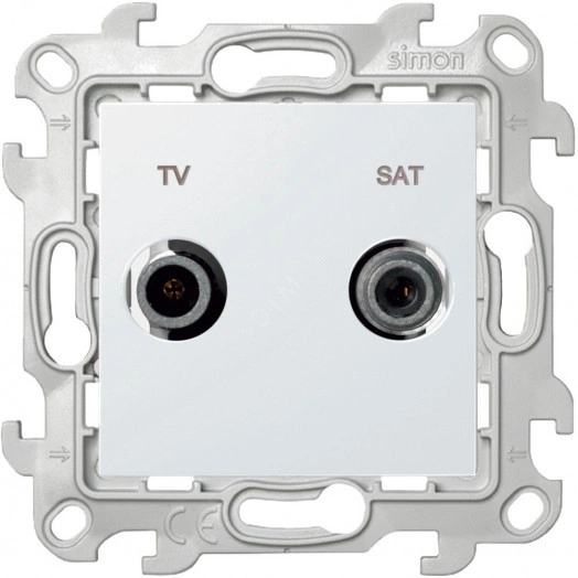 Розетка TV-SAT оконечная, белый