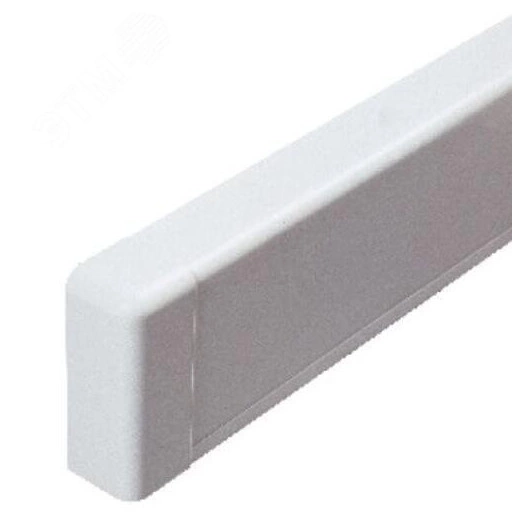 Заглушка для плинтусного короба 100х40 мм белый(розница, 1 шт в пакете)