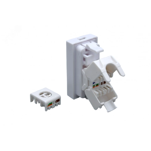 Модуль розетки 45х22,5 8P8C (RJ-45) cat.5e