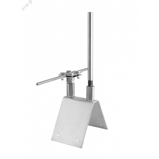 Крепление молниеприемника на конек