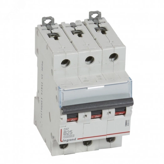 Выключатель автоматический трехполюсный 25А B DX3 10kА/16kА